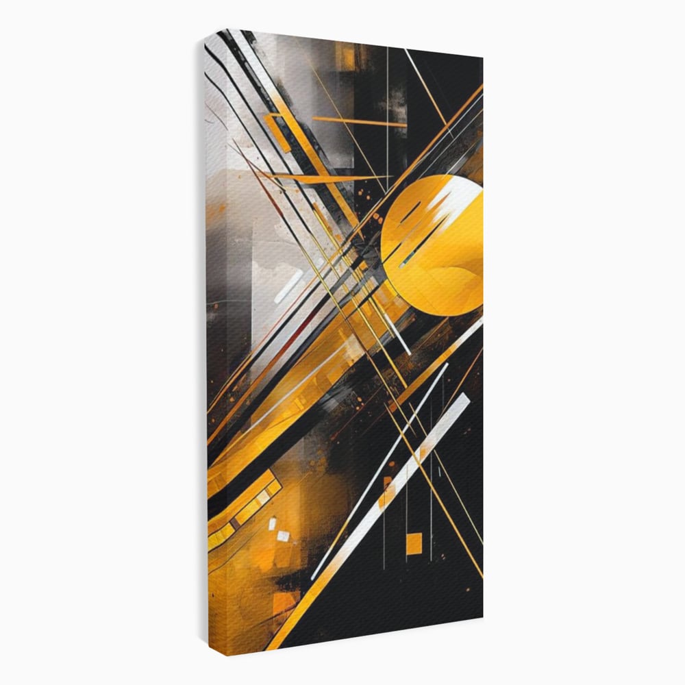 Tablou canvas cu tablou canvas cu forme geometrice abstracte, fara rama, pe sasiu de lemn
